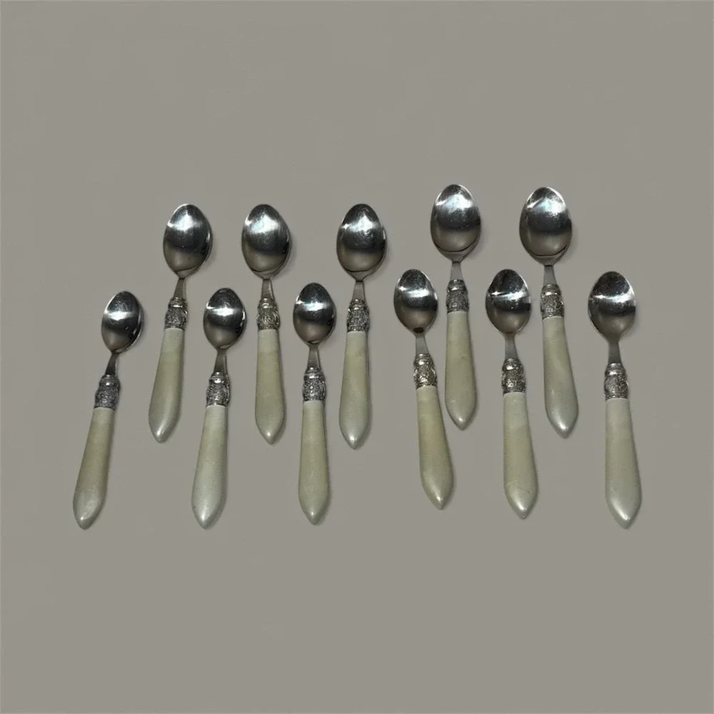 Pioneer Woman COWGIRL LACE GRAY Service 11‎ Pieces Stainless Flatware Silverware